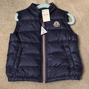 Moncler Dark Blue Quilted Vest Kids size 2